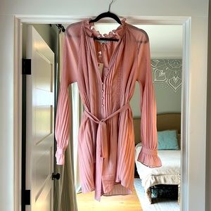 Adorable pleated pink romper from Vici